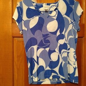 Trendy printed Chico top size 1